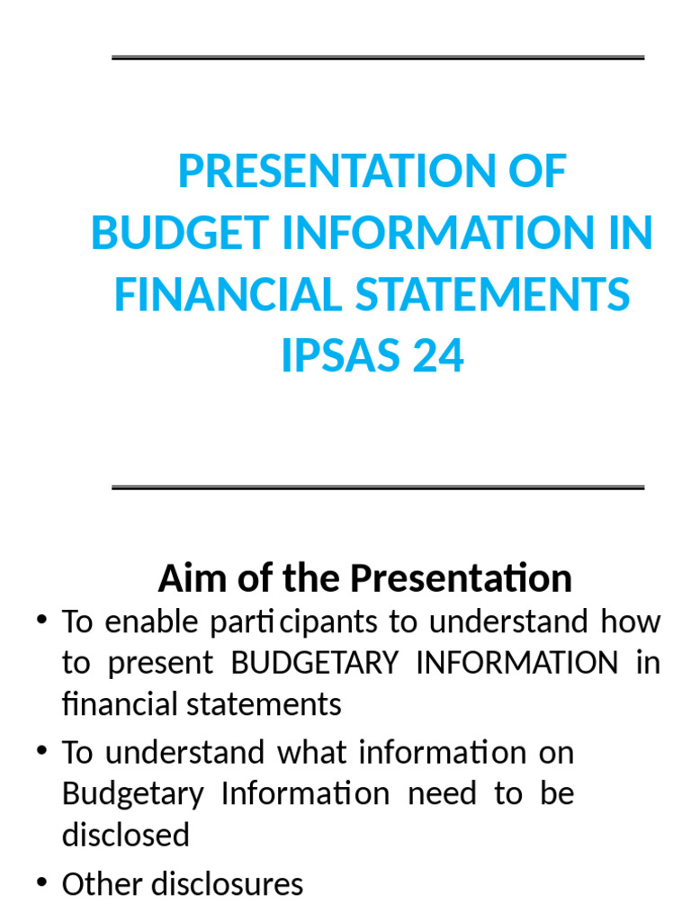 Ipsas 24 (Students) | PDF | Budget | Government Budget