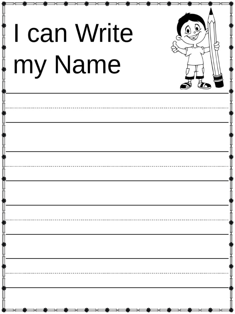 Editable Name Trace Paper | PDF