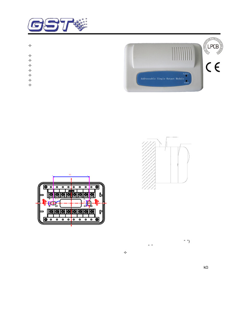 I-9301 Addressable Single Output Module F2.909.1189ASY Issue1.07 | PDF ...