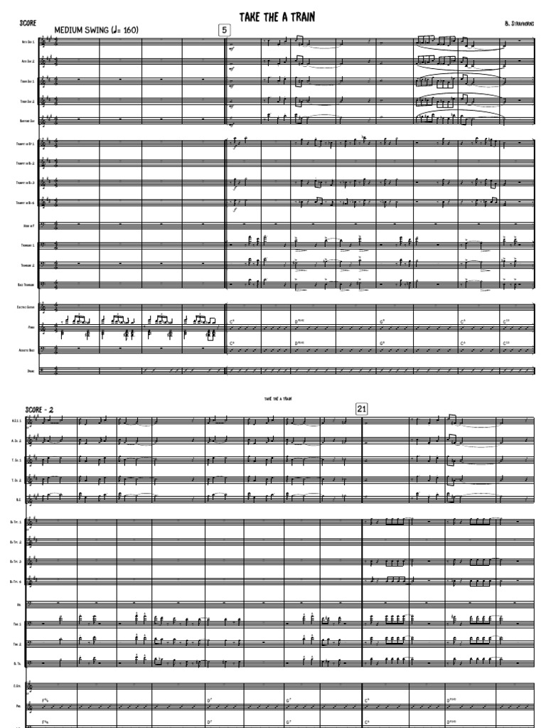 Take the a Train - Score | PDF