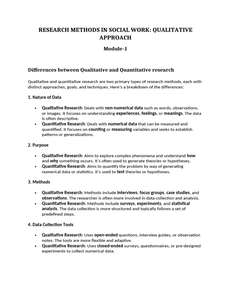 Research Methods in Social Work Qualitative | PDF | Constructivism ...