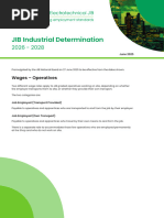SJIB Wage Rates and Conditions 2024-2025 | PDF | Labor | Labor Relations
