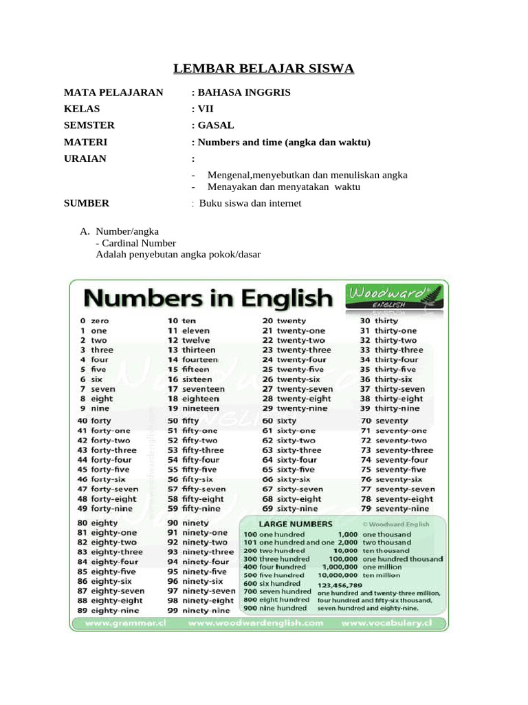 Number and Time | PDF