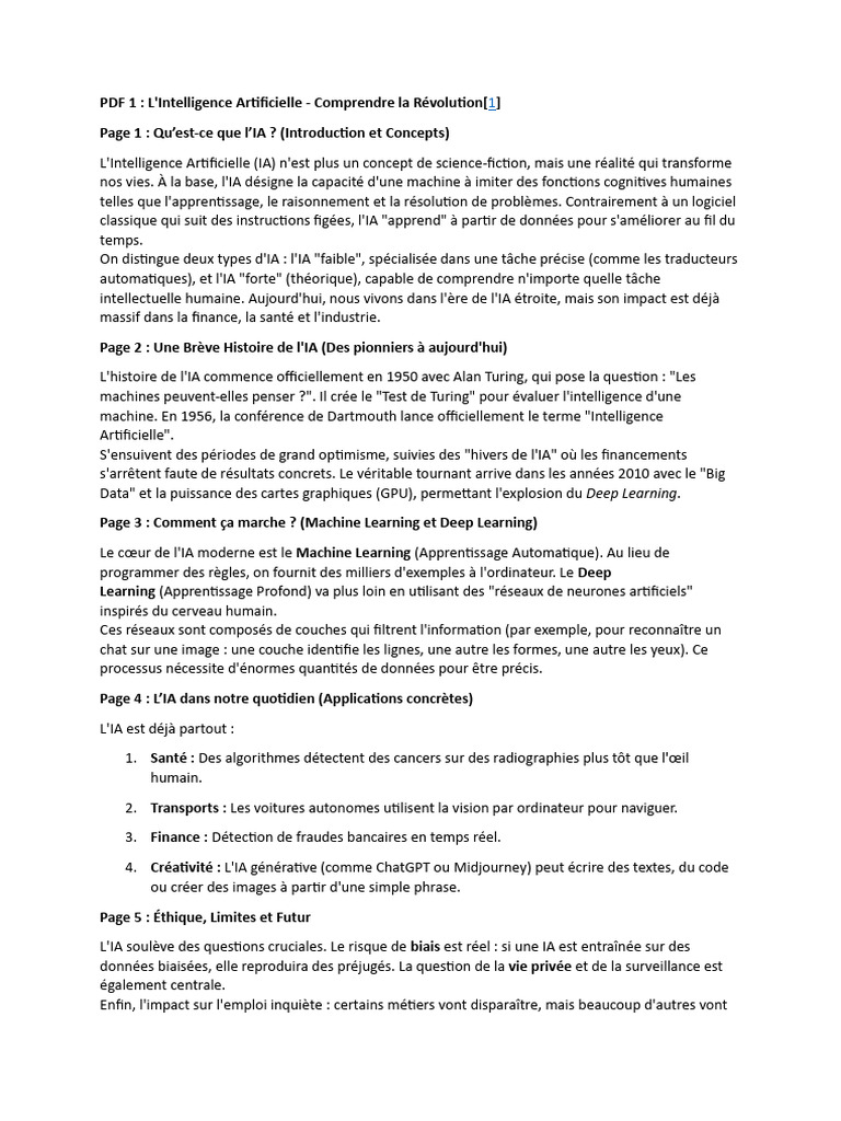 PDF 1 | PDF | Intelligence artificielle | Intelligence (IA) et sémantique