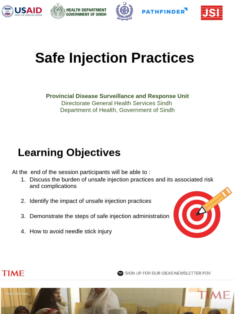 Safe Injection Practices | PDF | Hand Washing | Injection (Medicine)