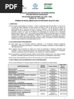 Edital Vestibular 2008