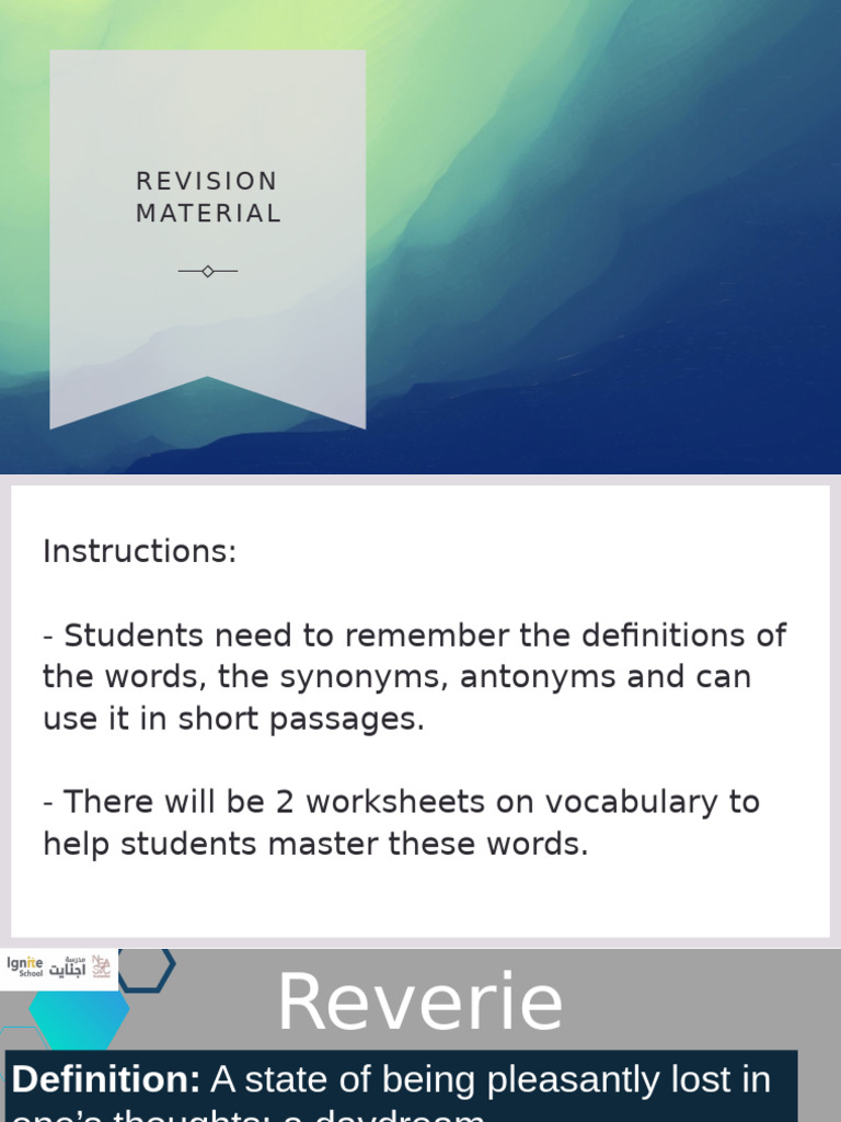 Revision Material | PDF | Inference | Metaphor