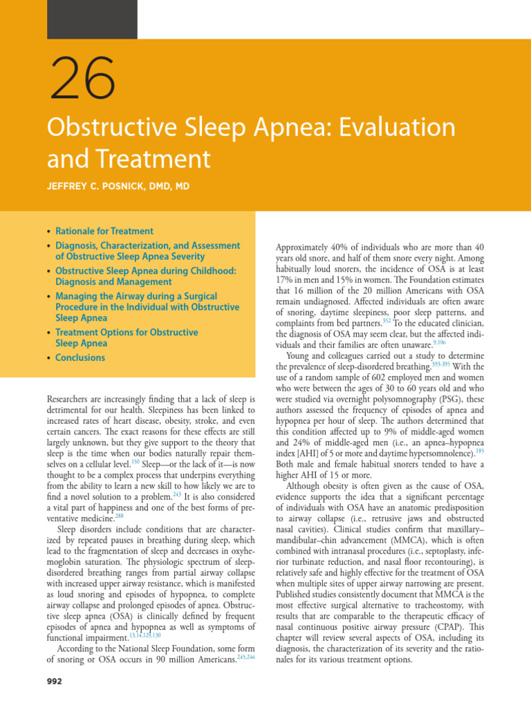 Obstructive Sleep Apnea | PDF | Sleep Apnea | Snoring