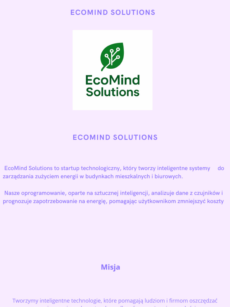 EcoMind Solutions | PDF