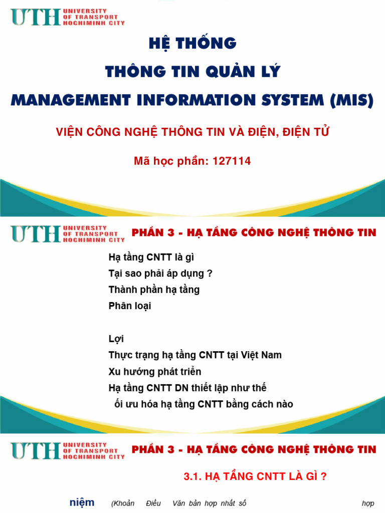 Hệ Thống Thông Tin Quản Lý Management Information System (Mis) | PDF