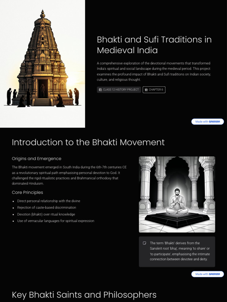 Bhakti and Sufi Traditions in Medieval India | PDF | Bhakti | Bhakti ...