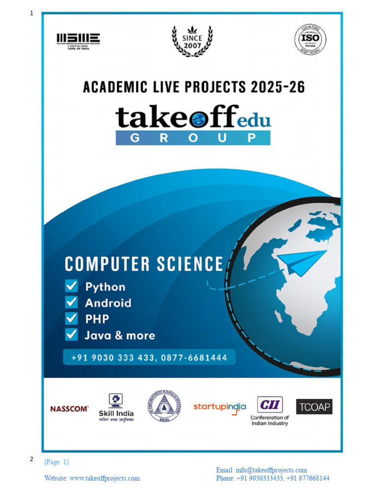 Computer Science Project Titles 2025 26 Takeoff Edu Group | PDF ...