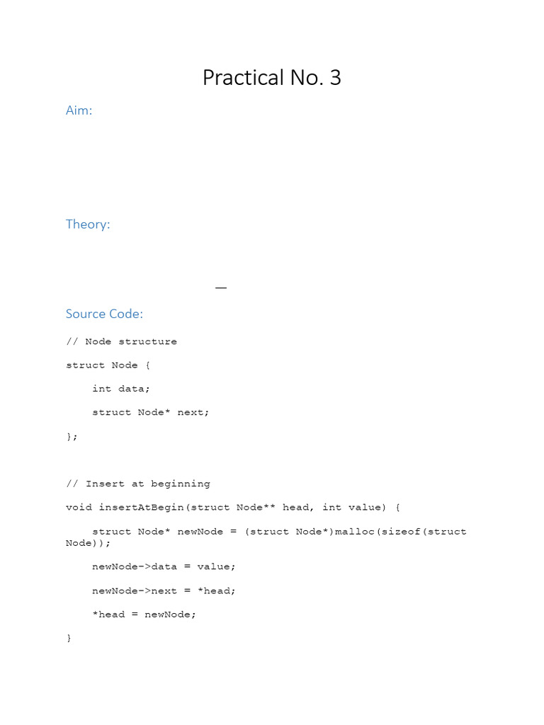 Practical No 3 Dsu | PDF