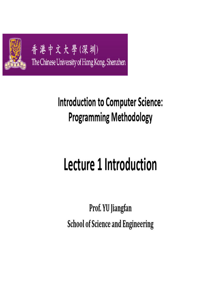 Lecture 1 Introduction | PDF | Computer Data Storage | Central ...