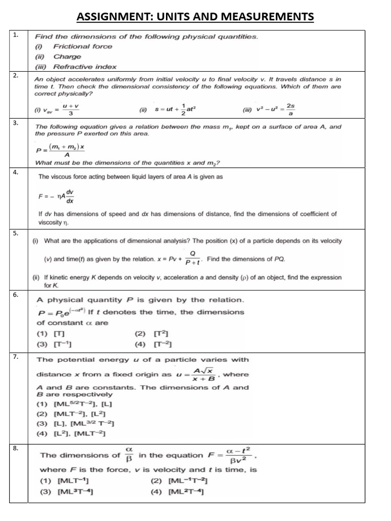 Units and Measurements 1 | PDF