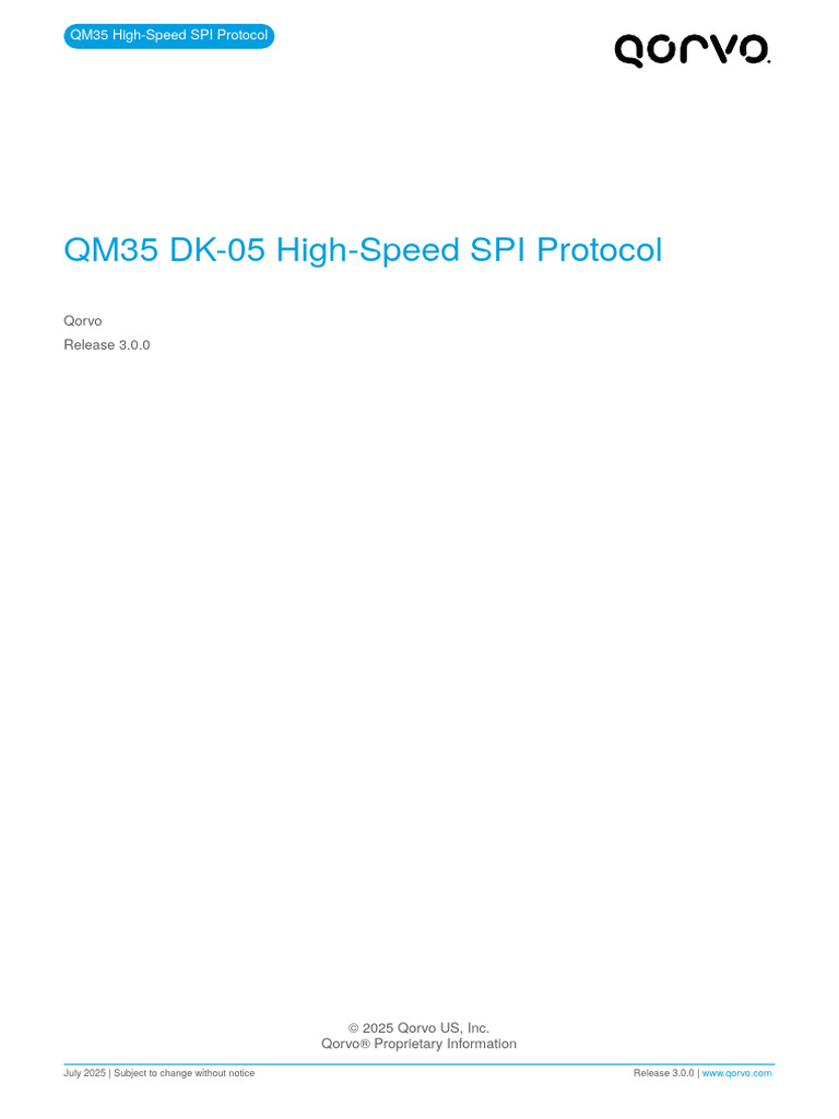 QM35 High-Speed SPI Protocol | PDF | Computing | Computer Science