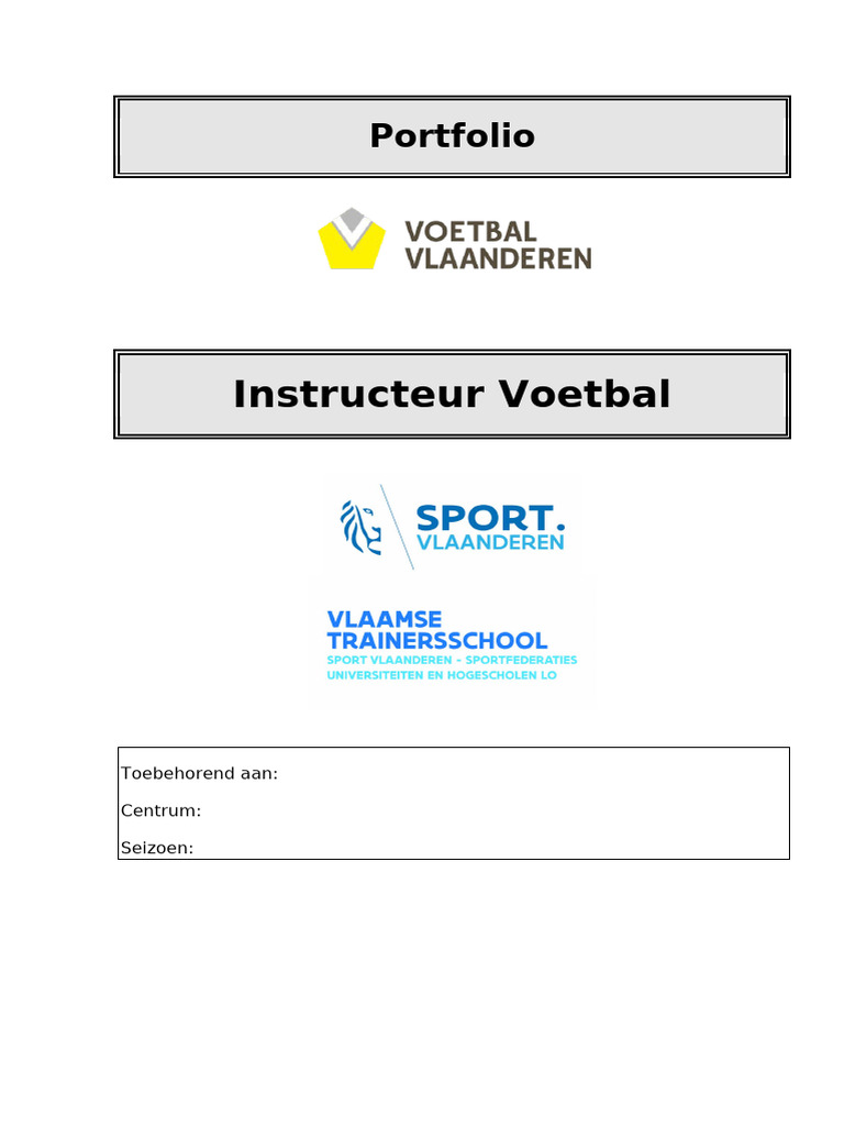 Porfolio Instructeur | PDF