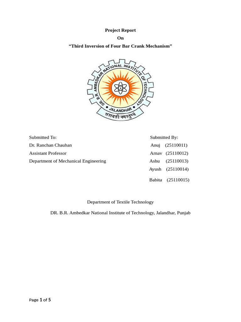 Mechanical Project | PDF | Engines | Machines