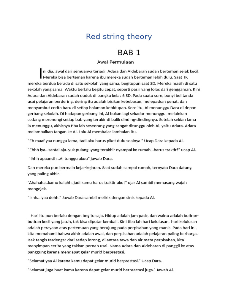 Red String Theory | PDF