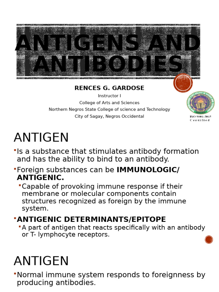3 antigens and antibodies | PDF | Antibody | Monoclonal Antibody