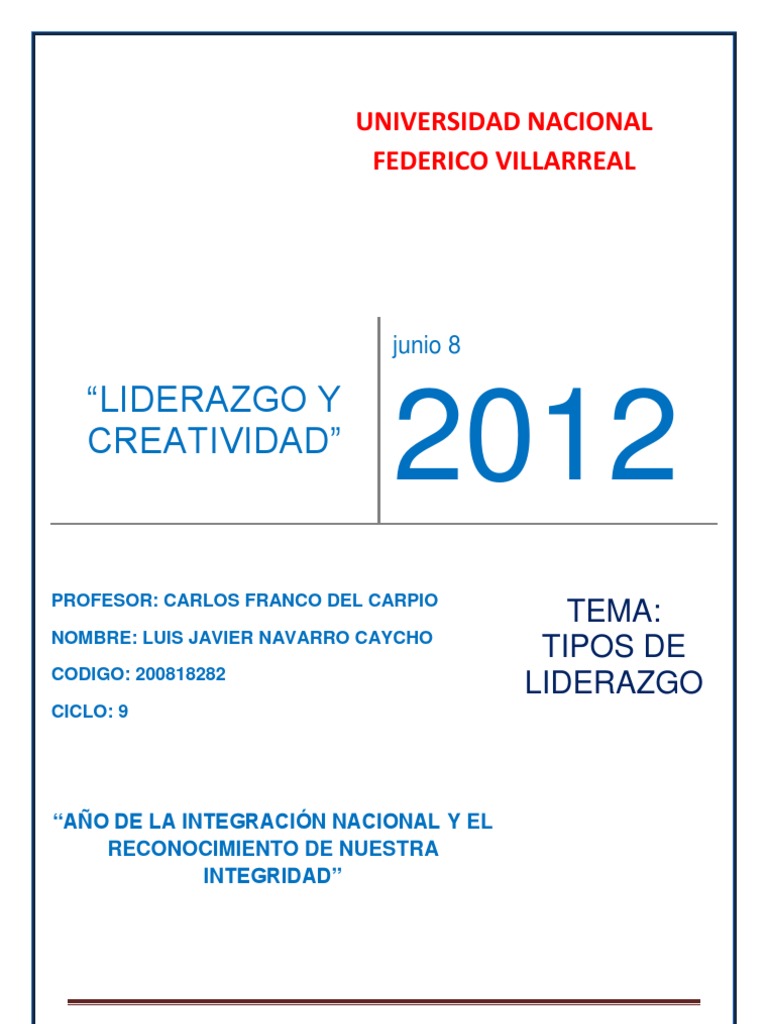 Tipos de Liderazgo | Liderazgo | Liderazgo y tutoría