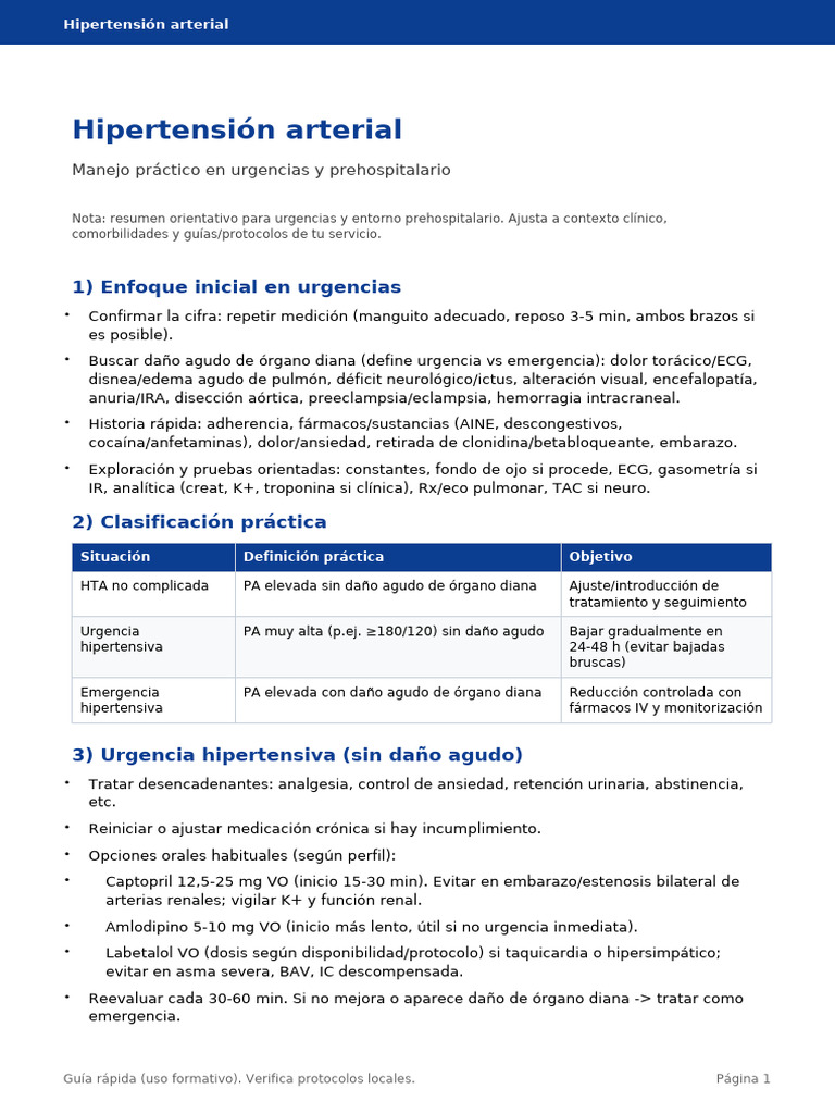 guia_hta | PDF | Enfermedades y trastornos | Medicina CLINICA