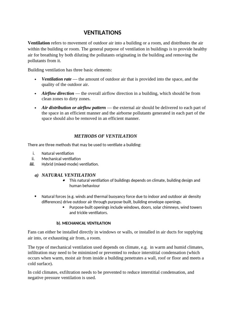 VENTILATIONS Building Services | PDF | Ventilation (Architecture ...