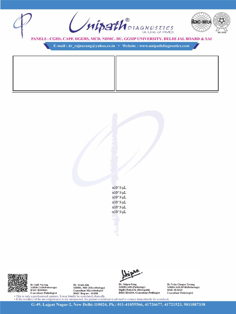Report-1 (1) | PDF | Creatinine | Cirrhosis
