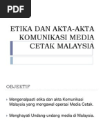 Unit 8 Etika Dan Akta-Akta Komunikasi Di Malaysia