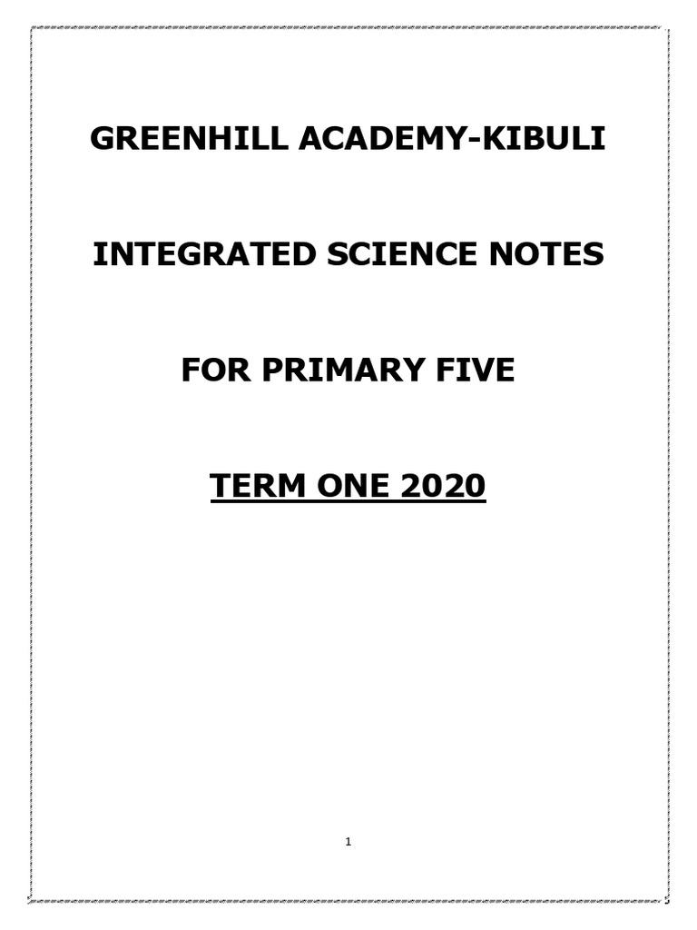 P.5 Science Lesson Notes Term 1 | PDF | Weight | Beehive