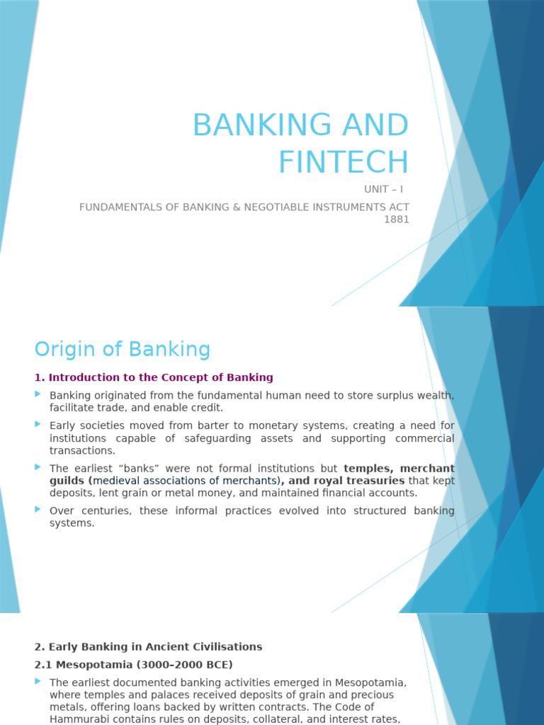 Unit 1 - Banking & Fintech - Part1 | PDF | Banks | Credit Card