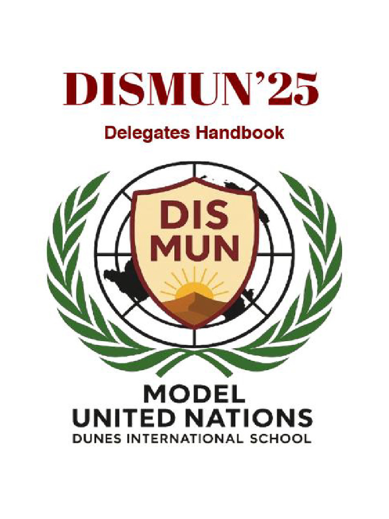 Delegate Handbook - DISMUN'25 | PDF | United Nations | International ...