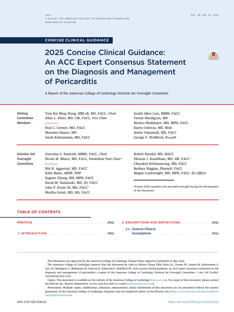 Wang Et Al 2025 2025 Concise Clinical Guidance An Acc Expert Consensus ...