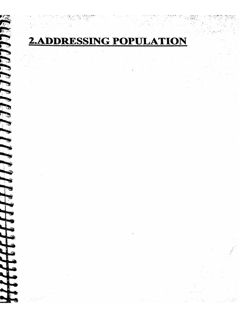 02- Addressing Population- EVS 10 | PDF