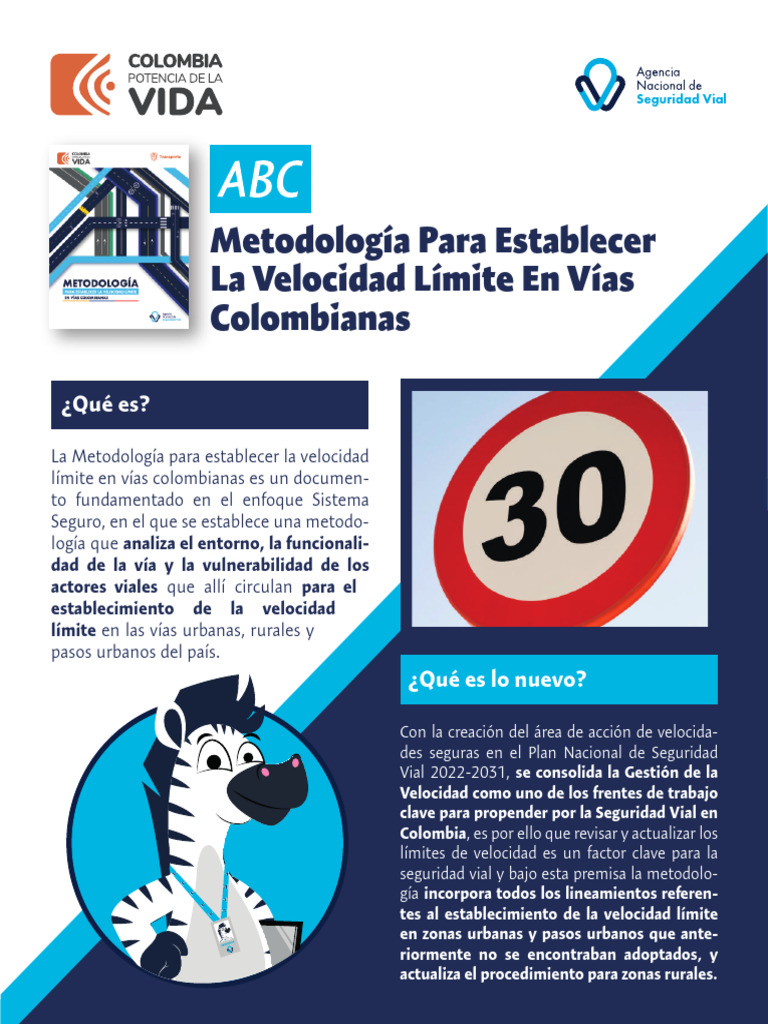 ABC Metodologia Establecer Velocidad Limite Vias Colombianasv 5-2-PARTE ...