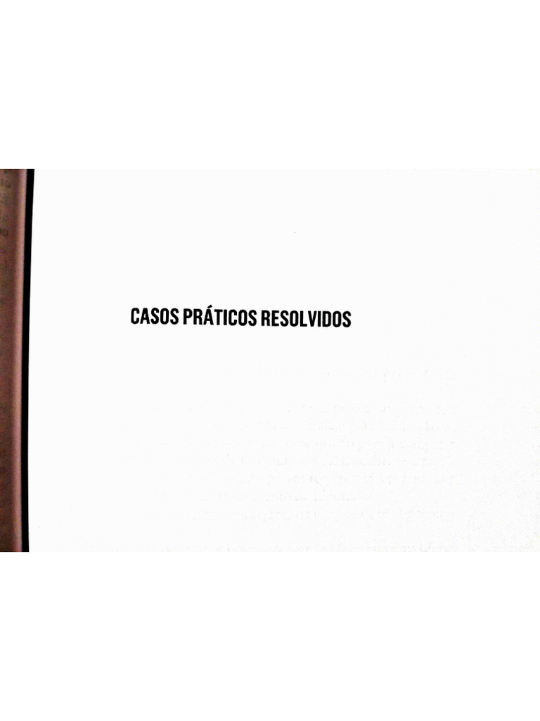 Casos Práticos - Professor Sá e Melo | PDF