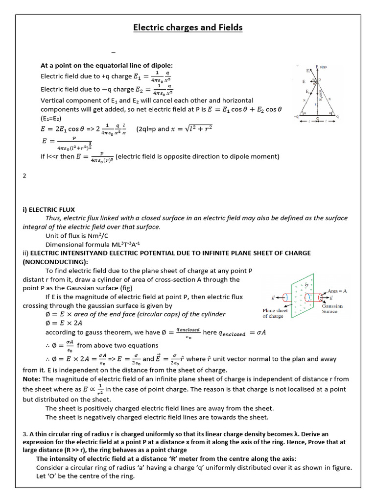 Physics Class XII Notes Electricity | PDF | Electrical Resistivity And ...