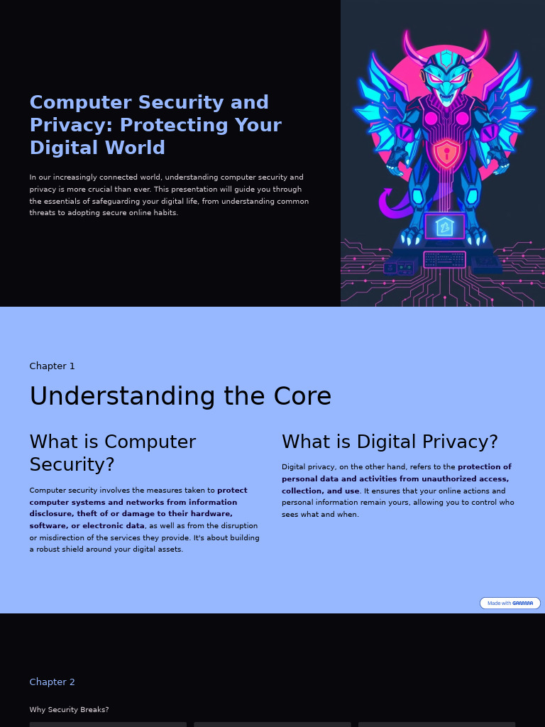 Computer Security and Privacy Protecting Your Digital World | PDF ...