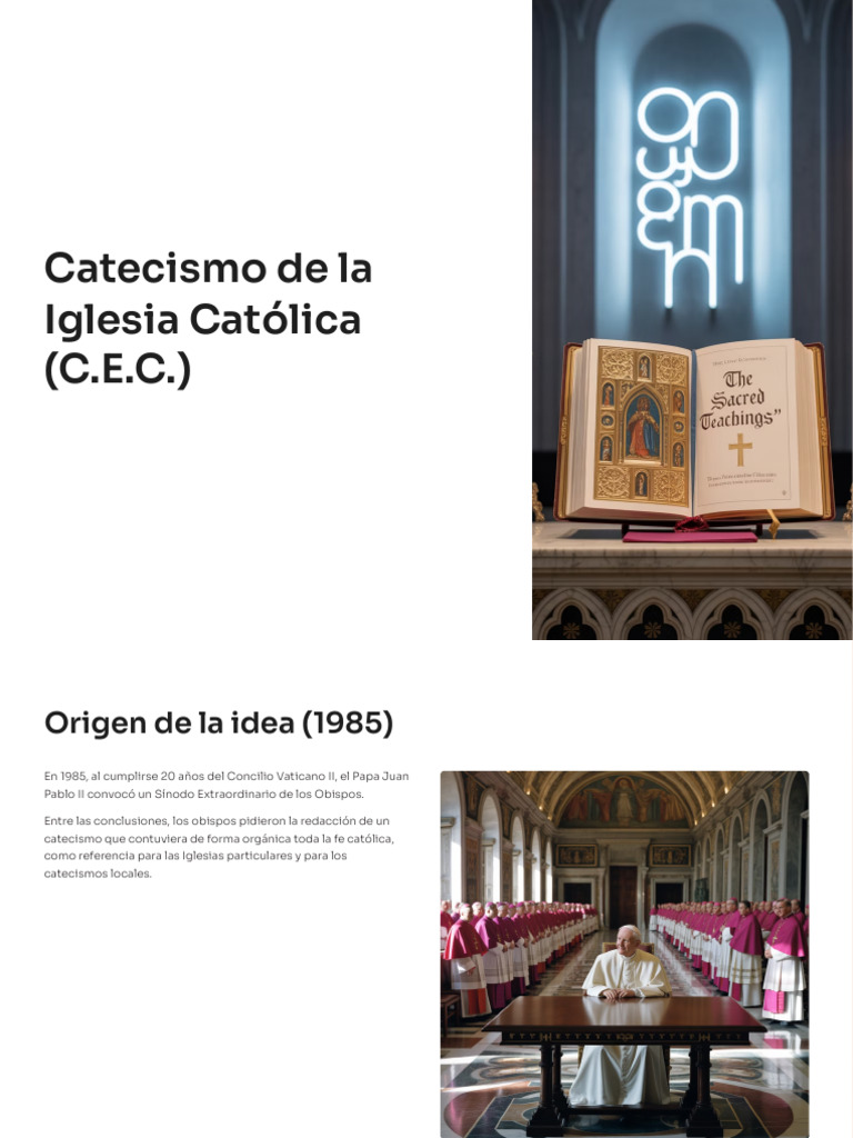 Catecismo de La Iglesia Catolica CEC | PDF | Concilio Vaticano II ...