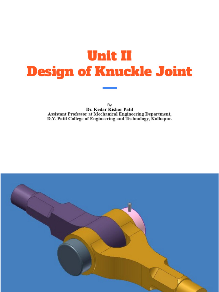 Design of Knuckle Joint | PDF