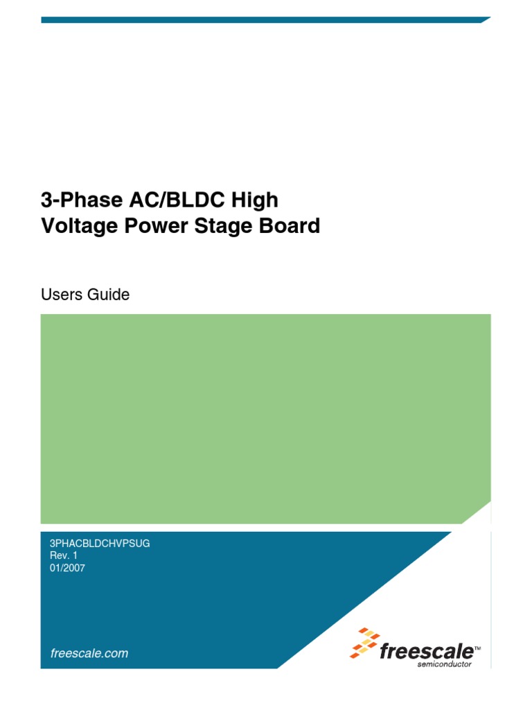 3Phase AC/BLDC High Voltage Power Stage Board Users Guide PDF