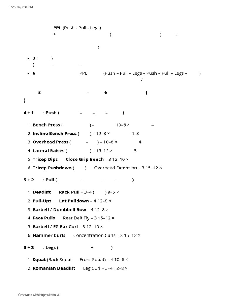 Gym Default | PDF
