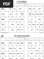 Chirec Lunch Schedule Overview | PDF
