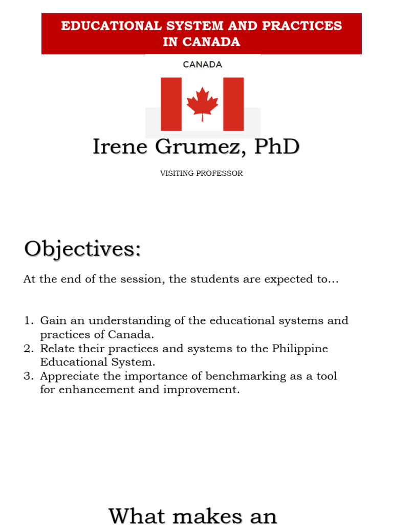 Educational System of Canada | PDF | Teachers | Curriculum