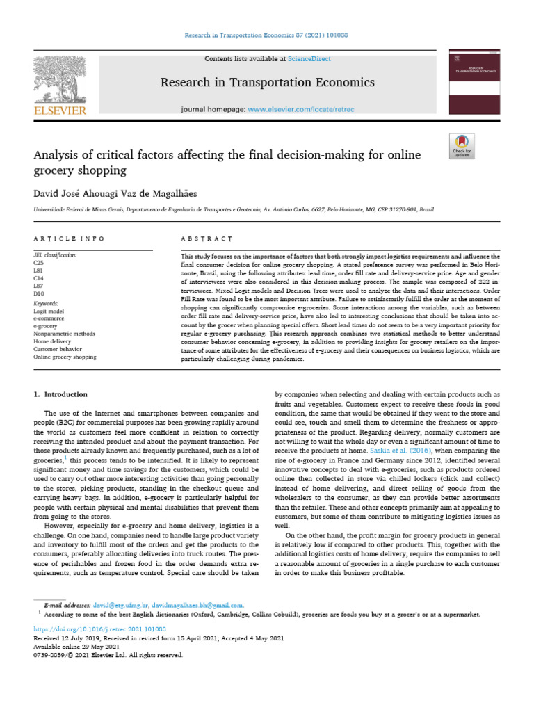 Analysis of Critical Factors Affecting The Final de 2021 Research in ...