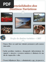 Potencialidades dos Destinos Turísticos