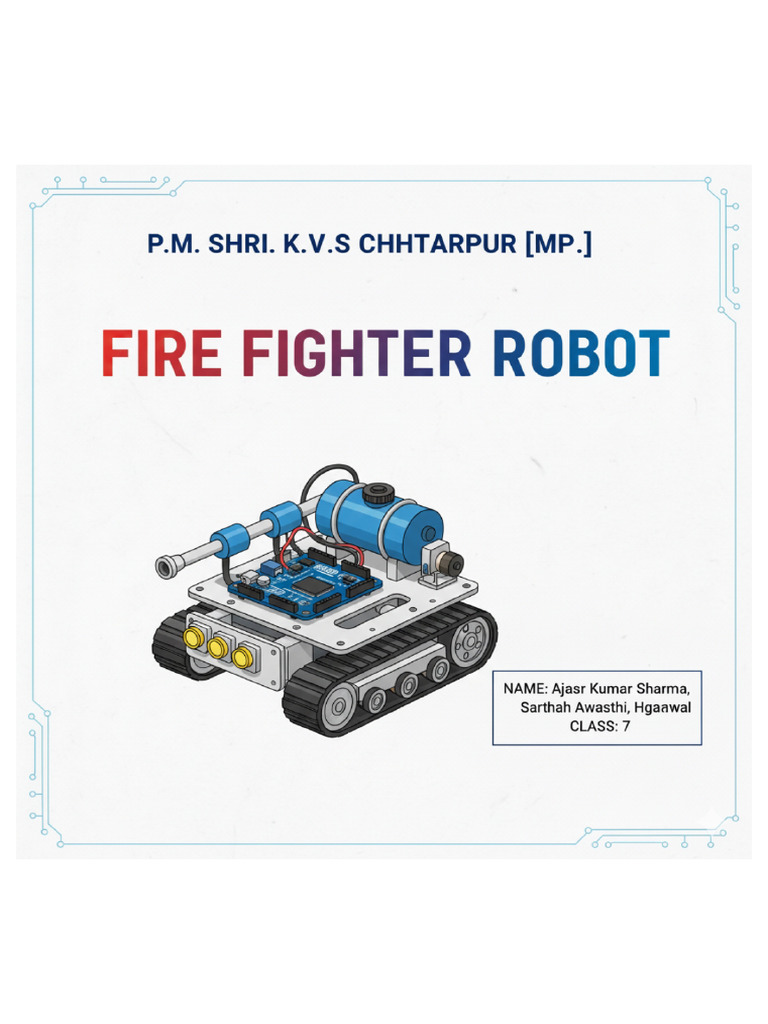 Atal Fire Fighting Robot | PDF