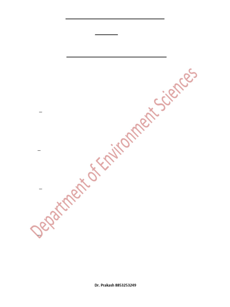 Syllabus BSC 1 Sem MINOR | PDF | Natural Environment | Evolution