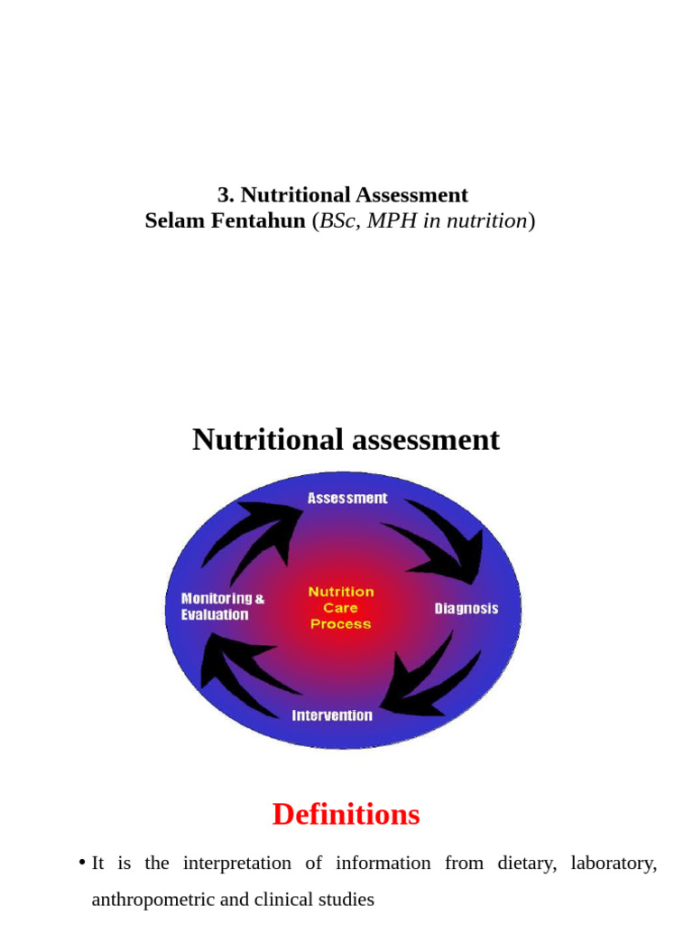Nutritional Assessment | PDF | Standard Deviation | Standard Score