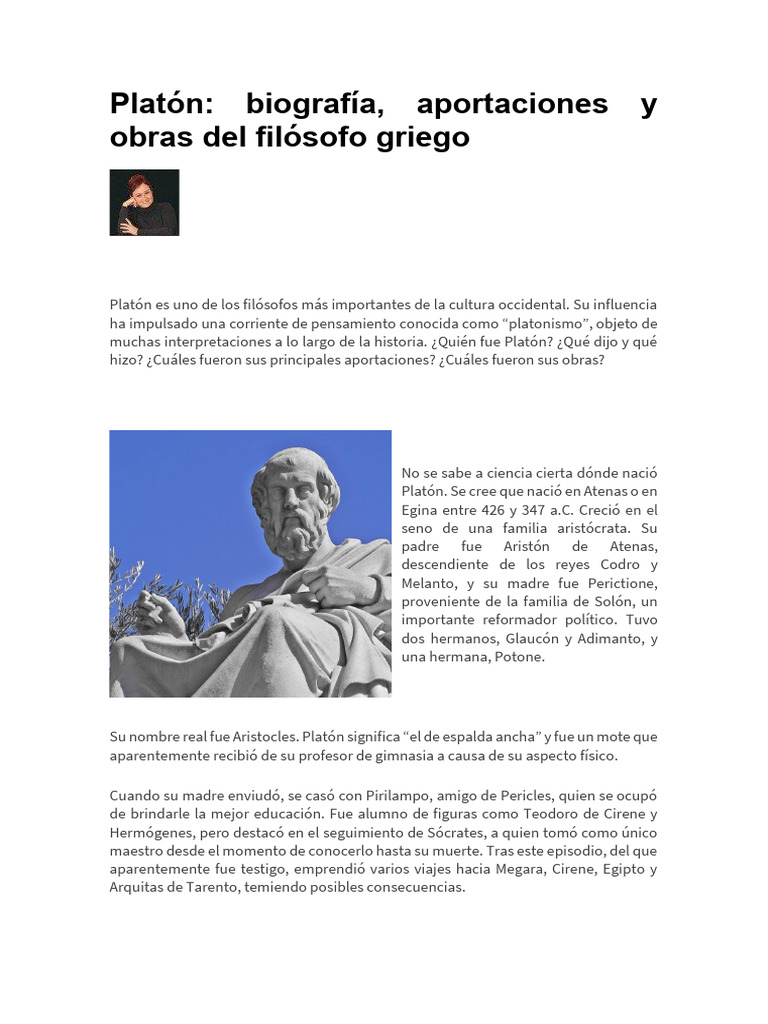 PLATÓN | PDF | Platón | Sócrates